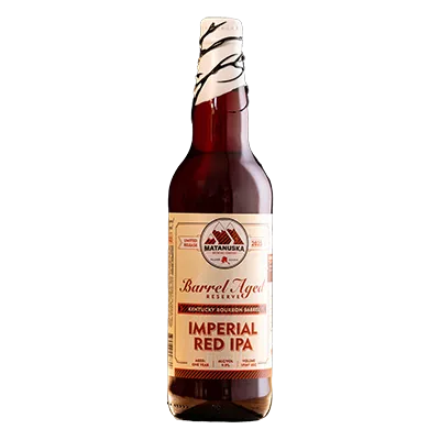 Matanuska Barrel Aged Reserve Imperial Red IPA bottle