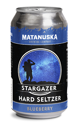 Stargazer Hard Seltzer Blueberry package artwork