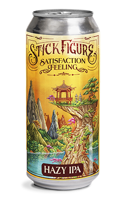 Stick Figure Hazy IPA package artwork